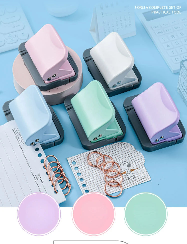 6-Hole Adjustable Manual Paper Punch