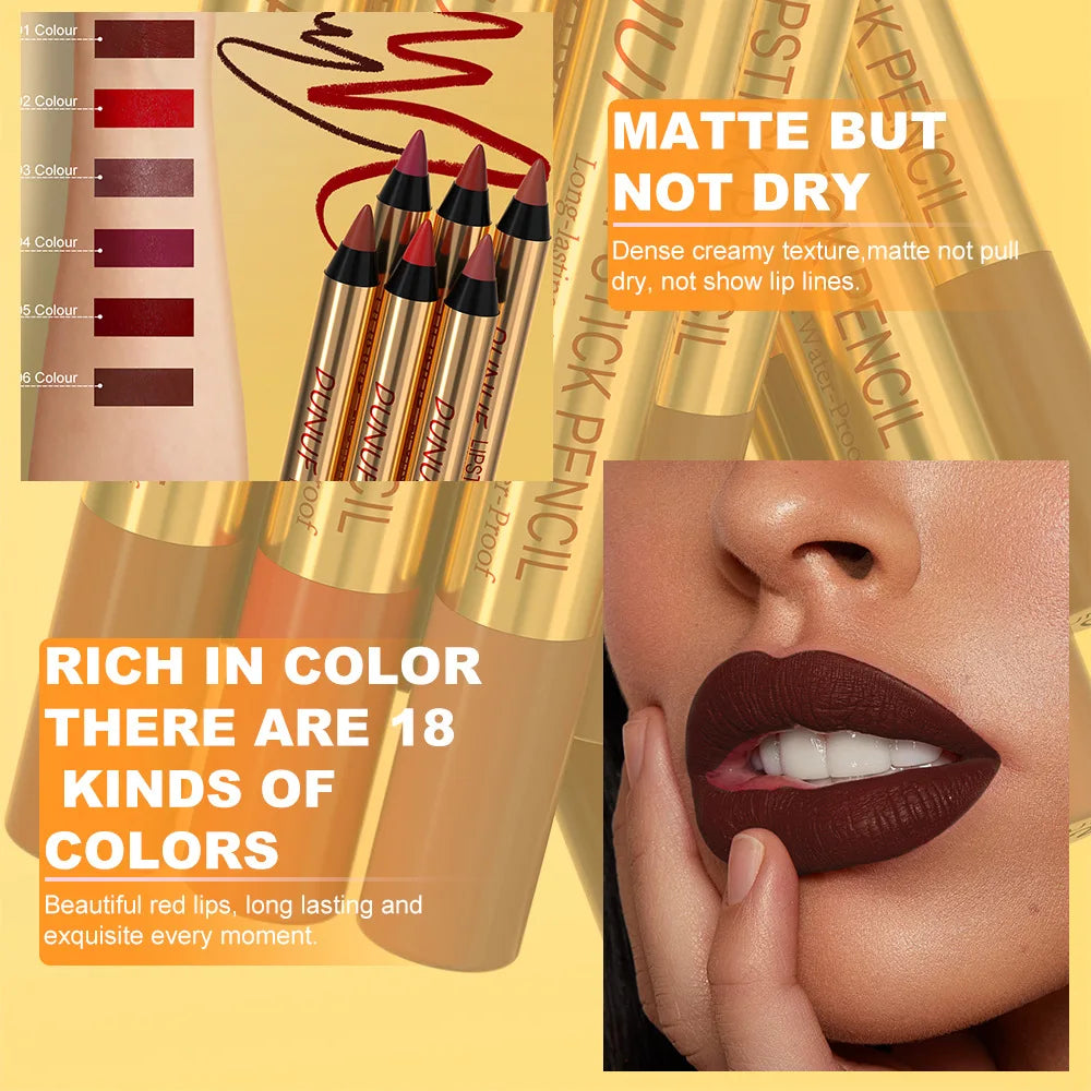 Waterproof Matte Lip Liner Pencil