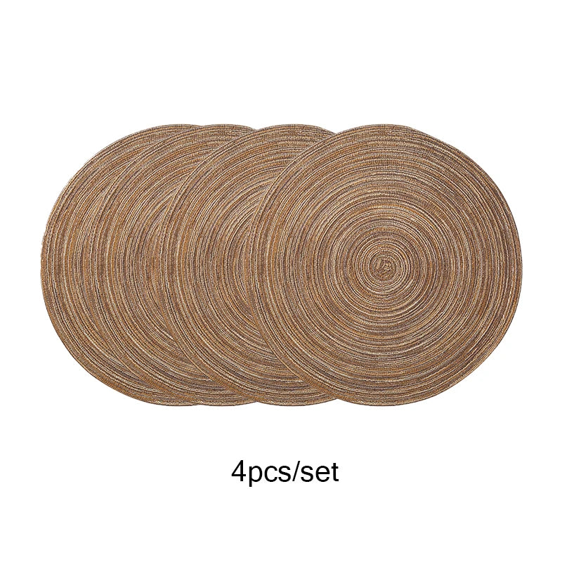 Round Woven Braided Placemats