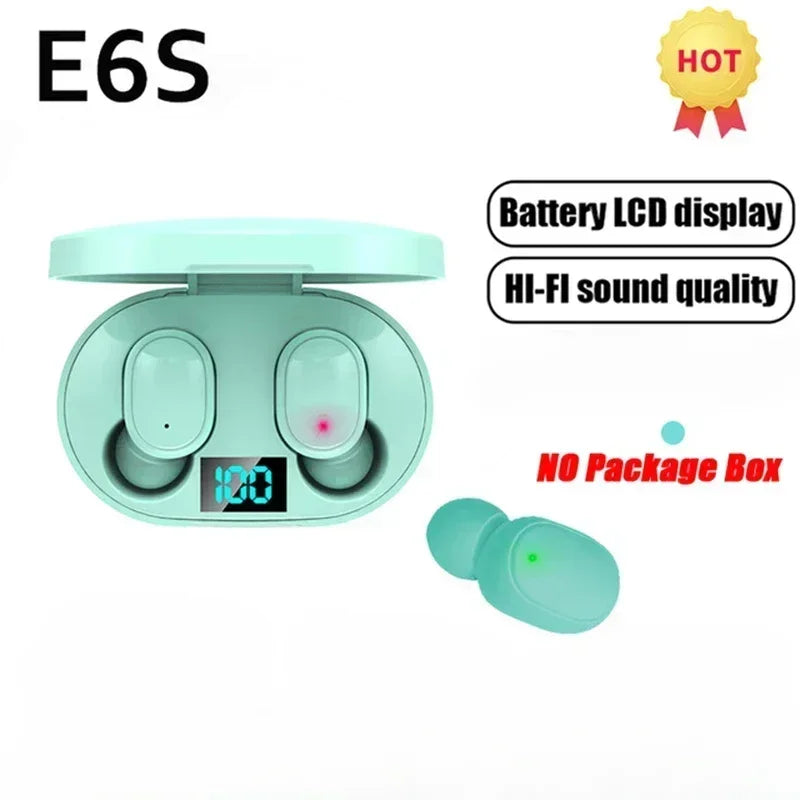 E6S Wireless Bluetooth Earbuds with Charging Case