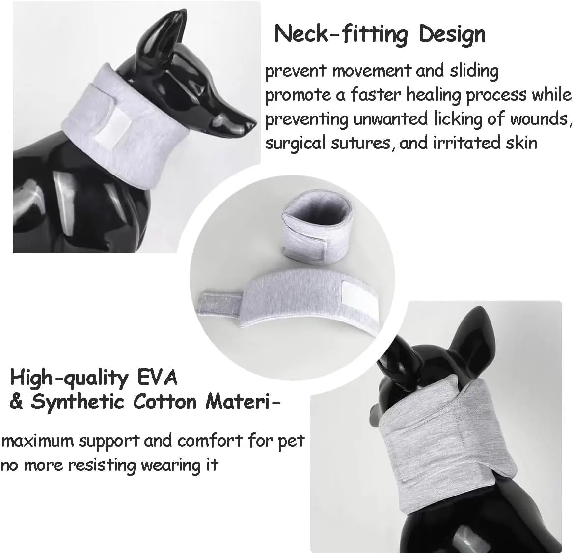 Adjustable Dog Neck Brace for Surgery Recovery