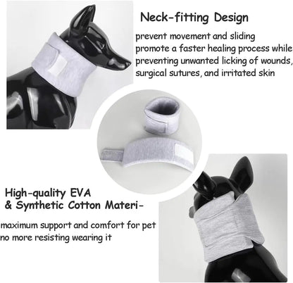Adjustable Dog Neck Brace for Surgery Recovery
