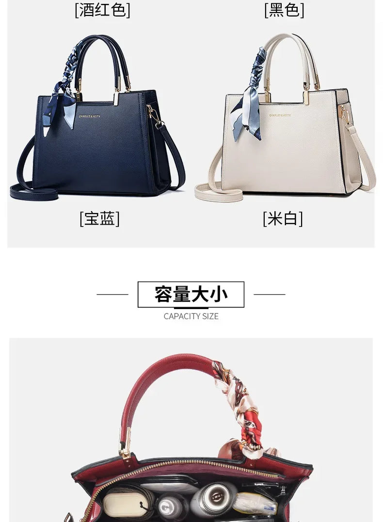 Luxury Women’s Structured Satchel Shoulder & Crossbody Handbag