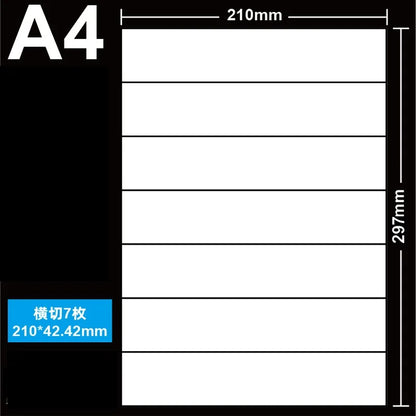 Printable A4 Matte White Self-Adhesive Label Sheets