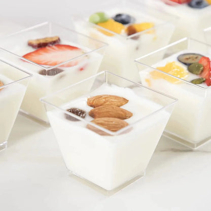 Clear Plastic Dessert Shooter Cups – 2oz Disposable Serving Cups