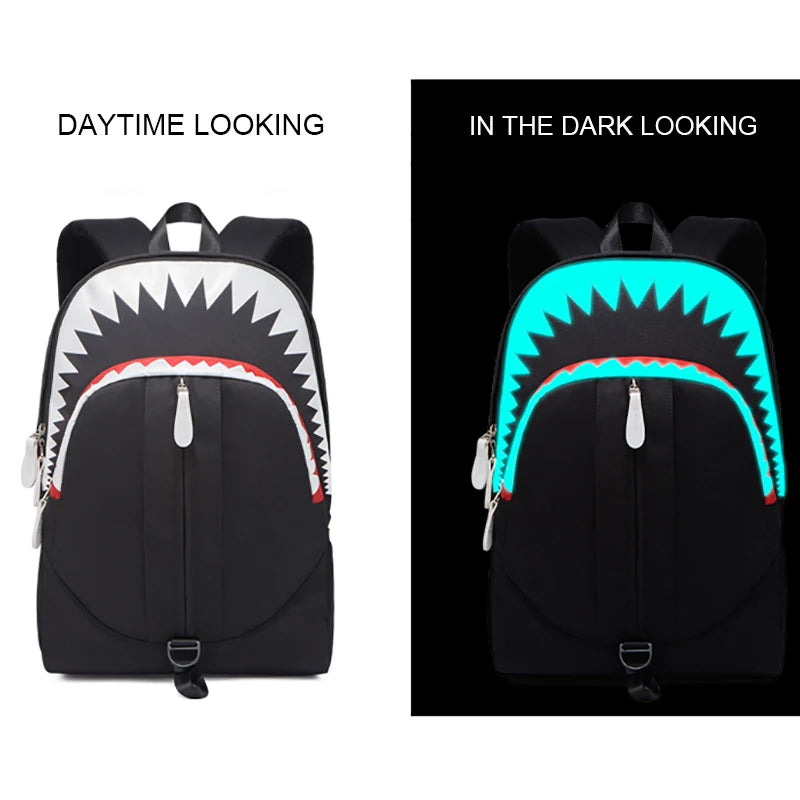 USB Charging Shark Laptop Backpack