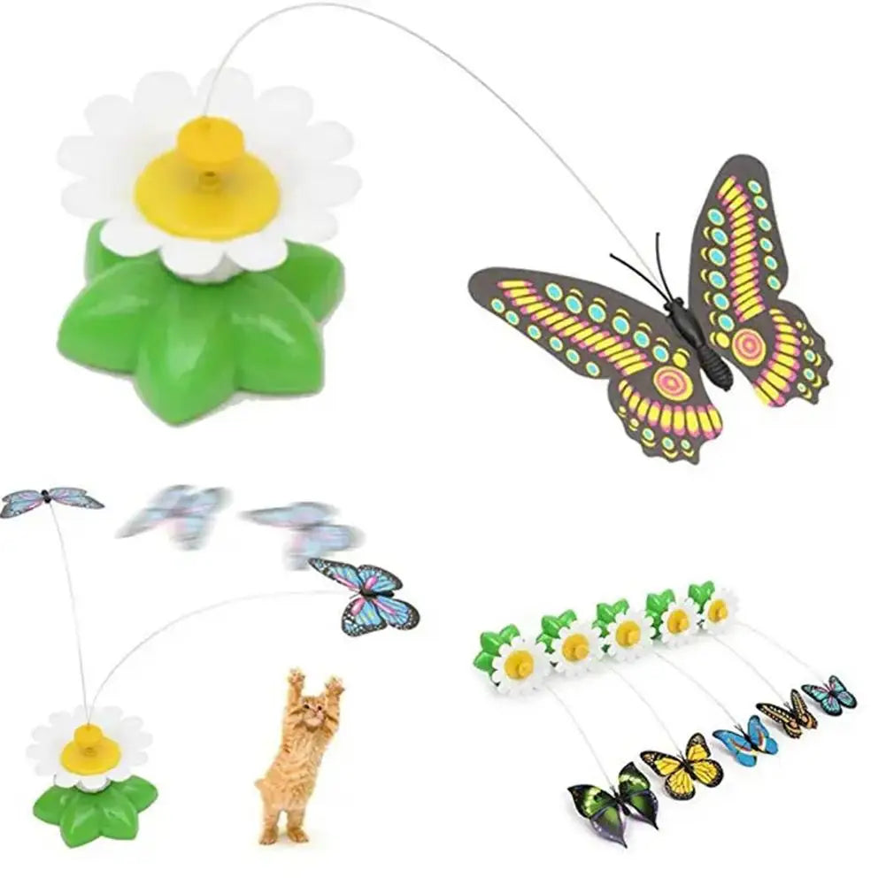 Interactive Rotating Butterfly Cat Toy