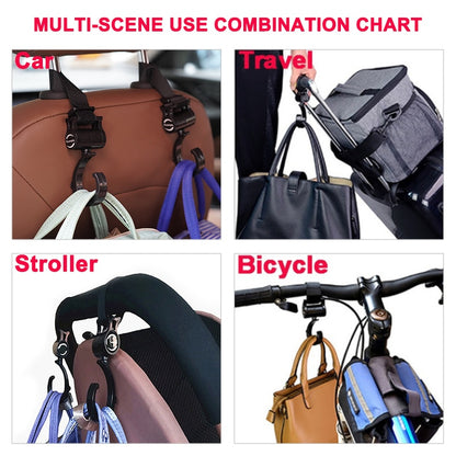 1-2pcs Baby Hanger Baby Bag Stroller Hooks