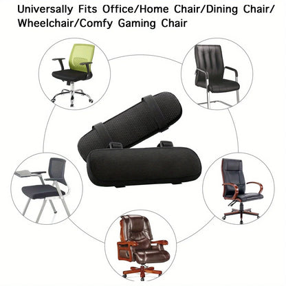 Memory Foam Chair Armrest Pads