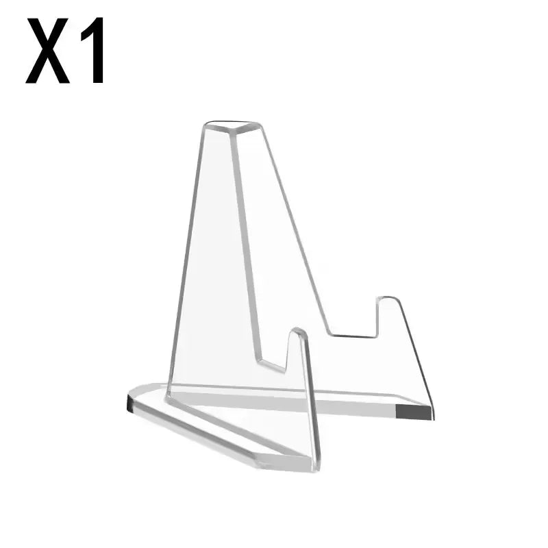Transparent Mini Triangle Card & Collectible Display Stands