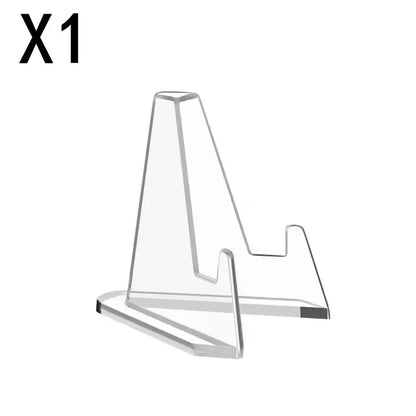 Transparent Mini Triangle Card & Collectible Display Stands