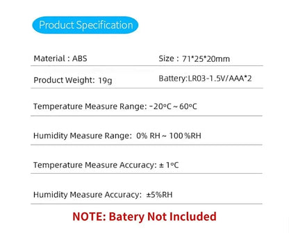 Smart WiFi Temperature & Humidity Sensor