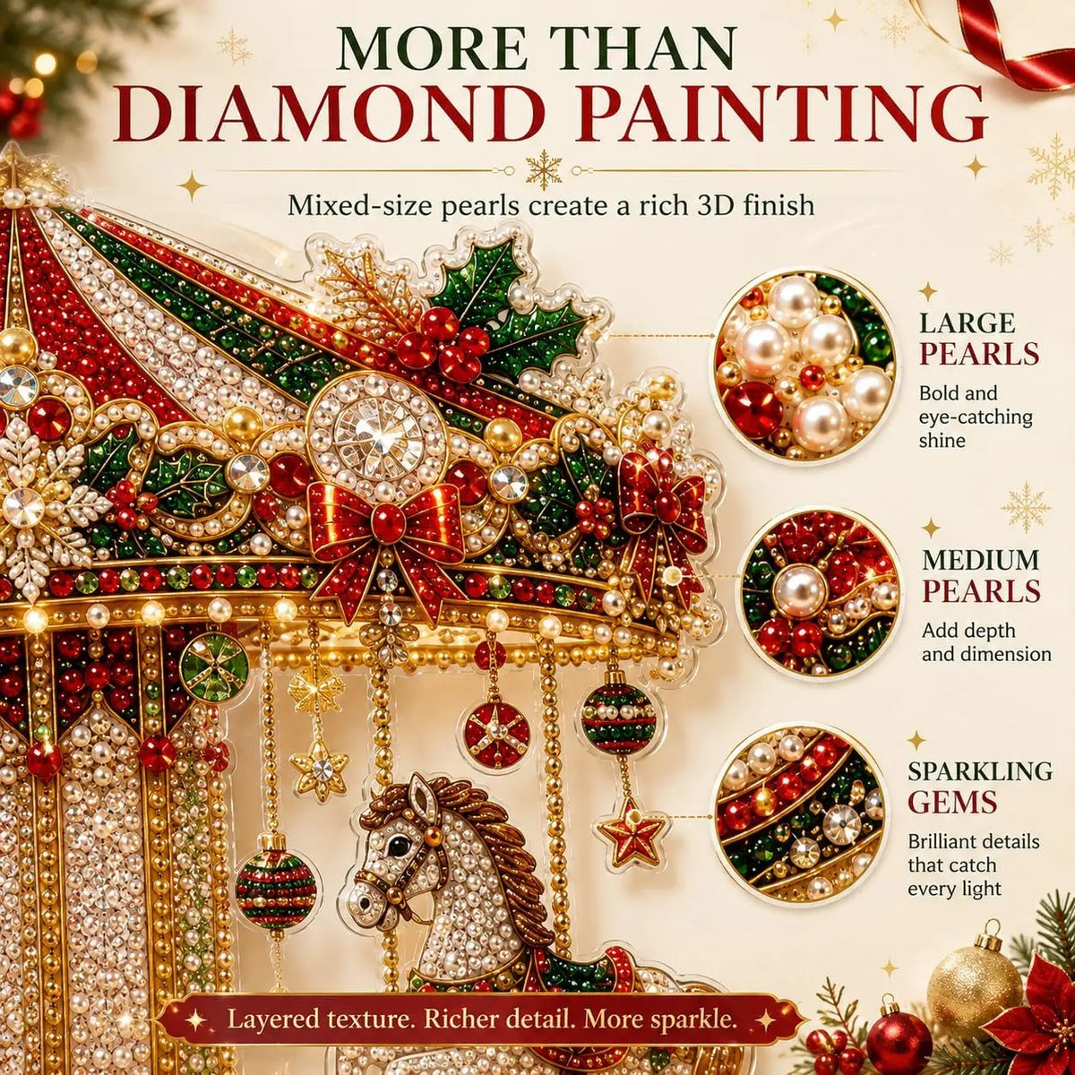DIY Diamond Painting Christmas Tree Ornament