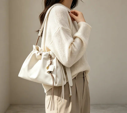 Large Capacity Soft PU Commuter Tote Bag