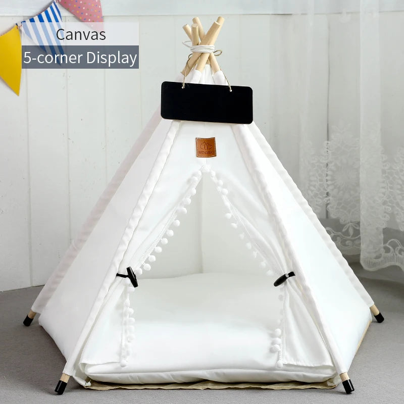Pet Teepee Tent House with Cushion