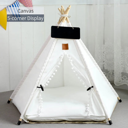 Pet Teepee Tent House with Cushion