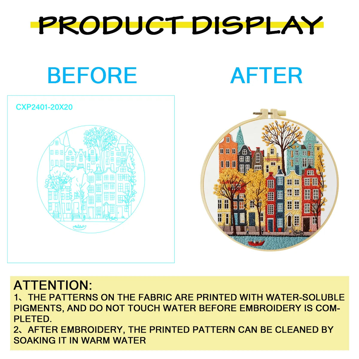 Cityscape Embroidery Starter Kit