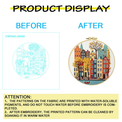 Cityscape Embroidery Starter Kit