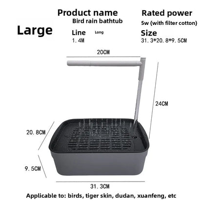 Automatic USB Bird Bath Fountain