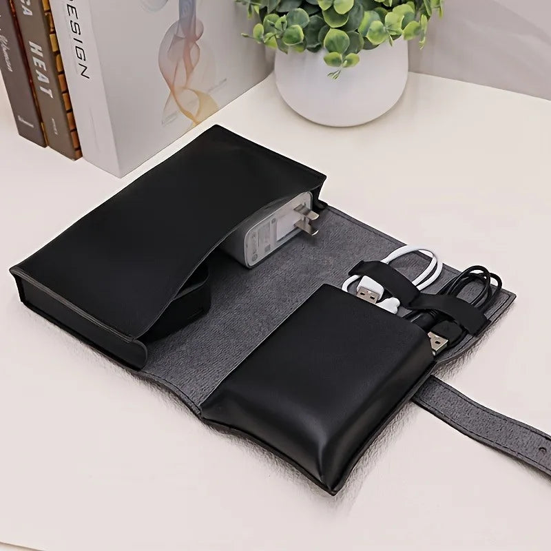 PU Leather Tech Organiser Travel Case