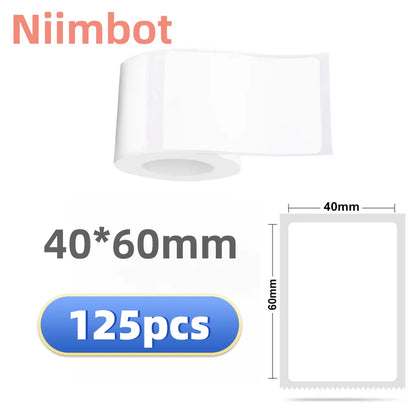 Self-Adhesive Thermal Sticker Labels 20–50mm for NIIMBOT Printers
