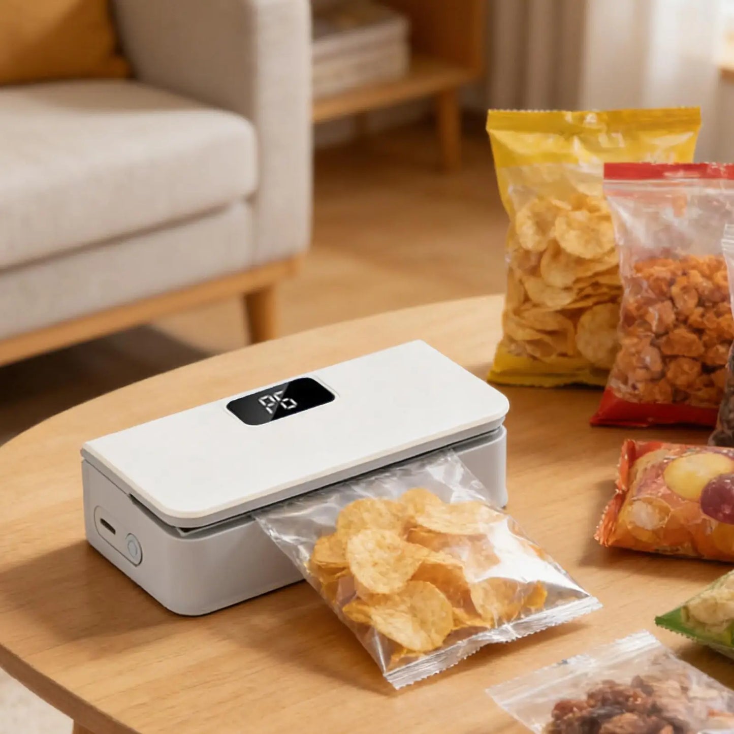 Rechargeable Mini Bag Sealer with Cutter