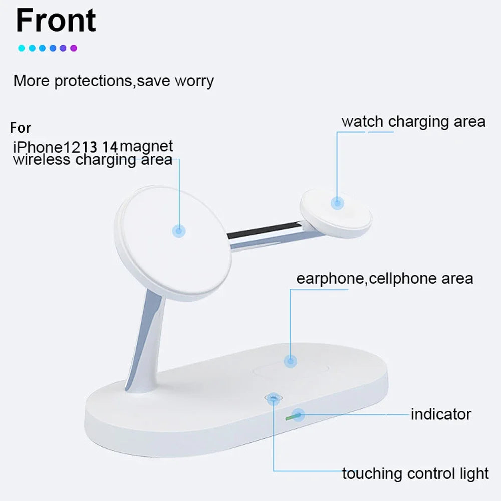 3-in-1 Magnetic Wireless Charging Station