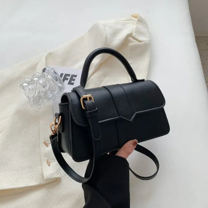 Vintage PU Leather Satchel Shoulder Bag