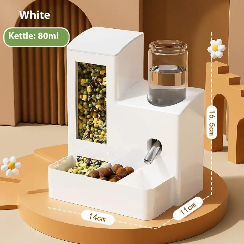 2-in-1 Automatic Hamster Feeder & Water Dispenser