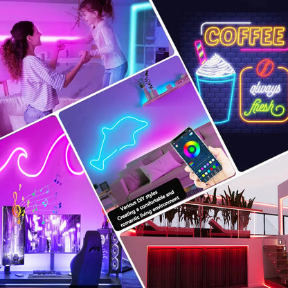 DC5V RGBIC Neon LED Strip Lights
