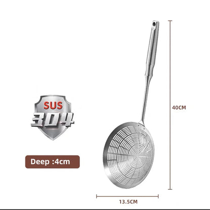 304 Stainless Steel Kitchen Strainer Scoop