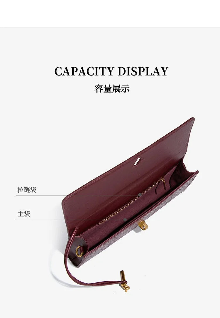 Luxury Snakeskin Top Handle Shoulder Bag