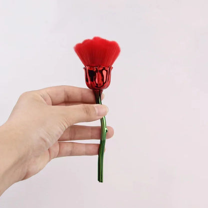 Rose-Shaped Nail Dust Cleaning Brush