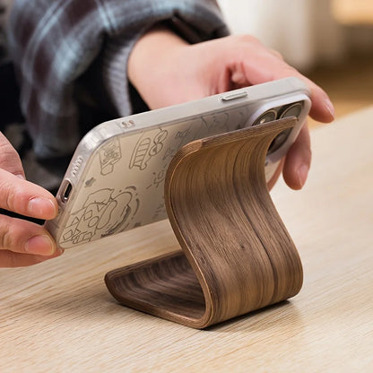 Wooden Desktop Phone & Tablet Stand
