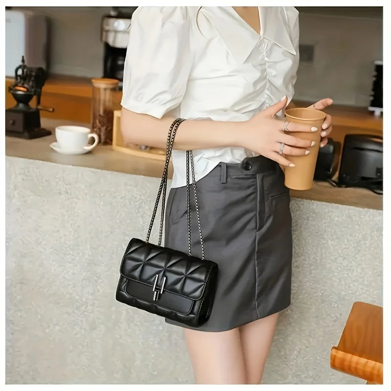 Elegant Quilted Crossbody Shoulder Bag for Women