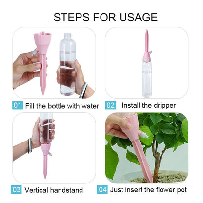 Adjustable Self-Watering Plant Spikes Set