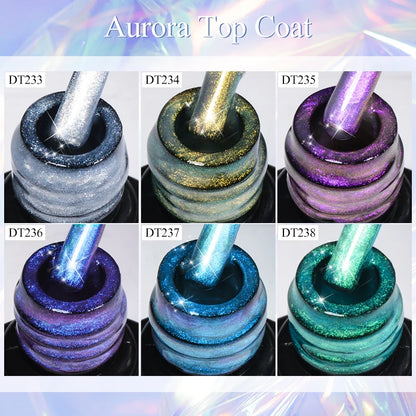 MEET ACROSS 7ml Aurora Gel Nail Top Coat