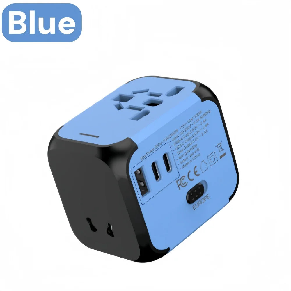 Universal Travel Adapter with 2 USB & USB-C Ports
