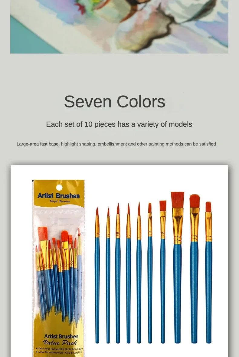 Multi-Purpose Artist Paint Brush Set