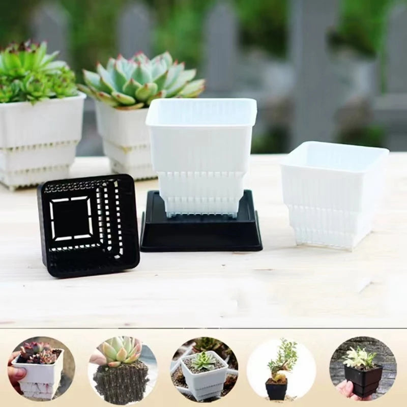 Breathable Mesh Nursery Pots for Succulents & Seedlings