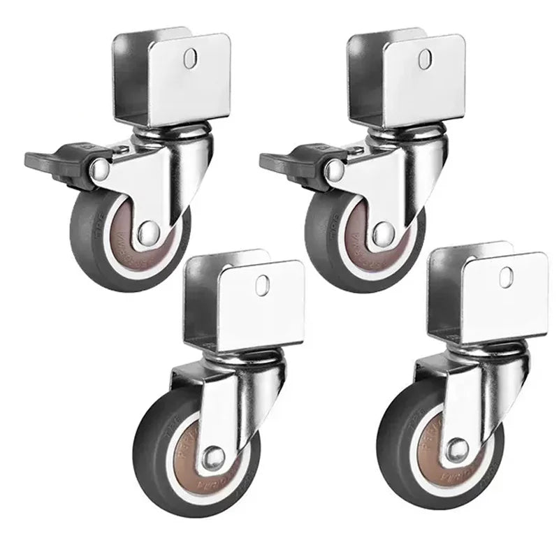Soft Rubber Swivel Furniture Castor Wheels with Brake