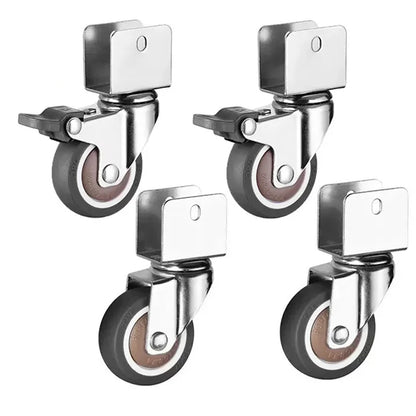 Soft Rubber Swivel Furniture Castor Wheels with Brake