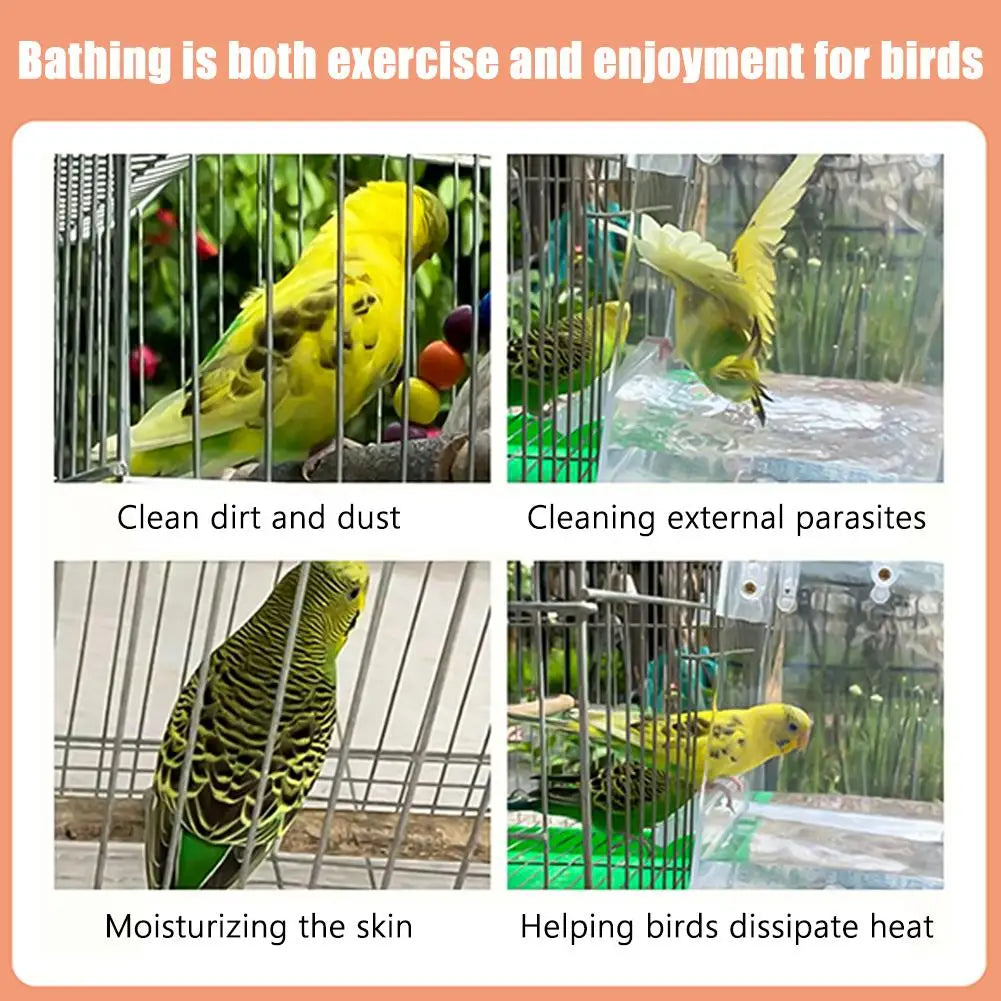 Hanging Bird Bath Box for Parrots