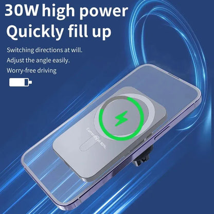Magnetic Wireless Car Charger & Vent Mount for iPhone