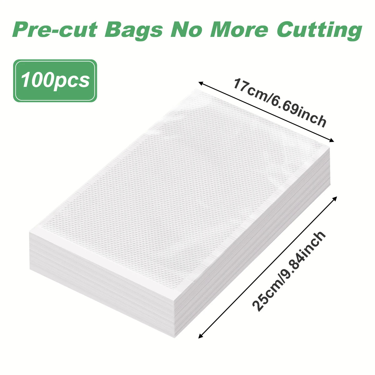 100-Pack BPA-Free Vacuum Sealer Bags