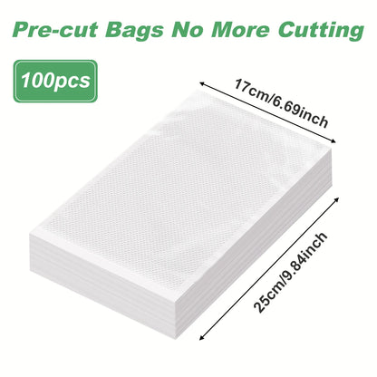 100-Pack BPA-Free Vacuum Sealer Bags