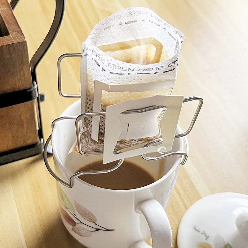 Portable Single-Serve Drip Coffee Filter Bags for Fresh Brew Coffee & Tea