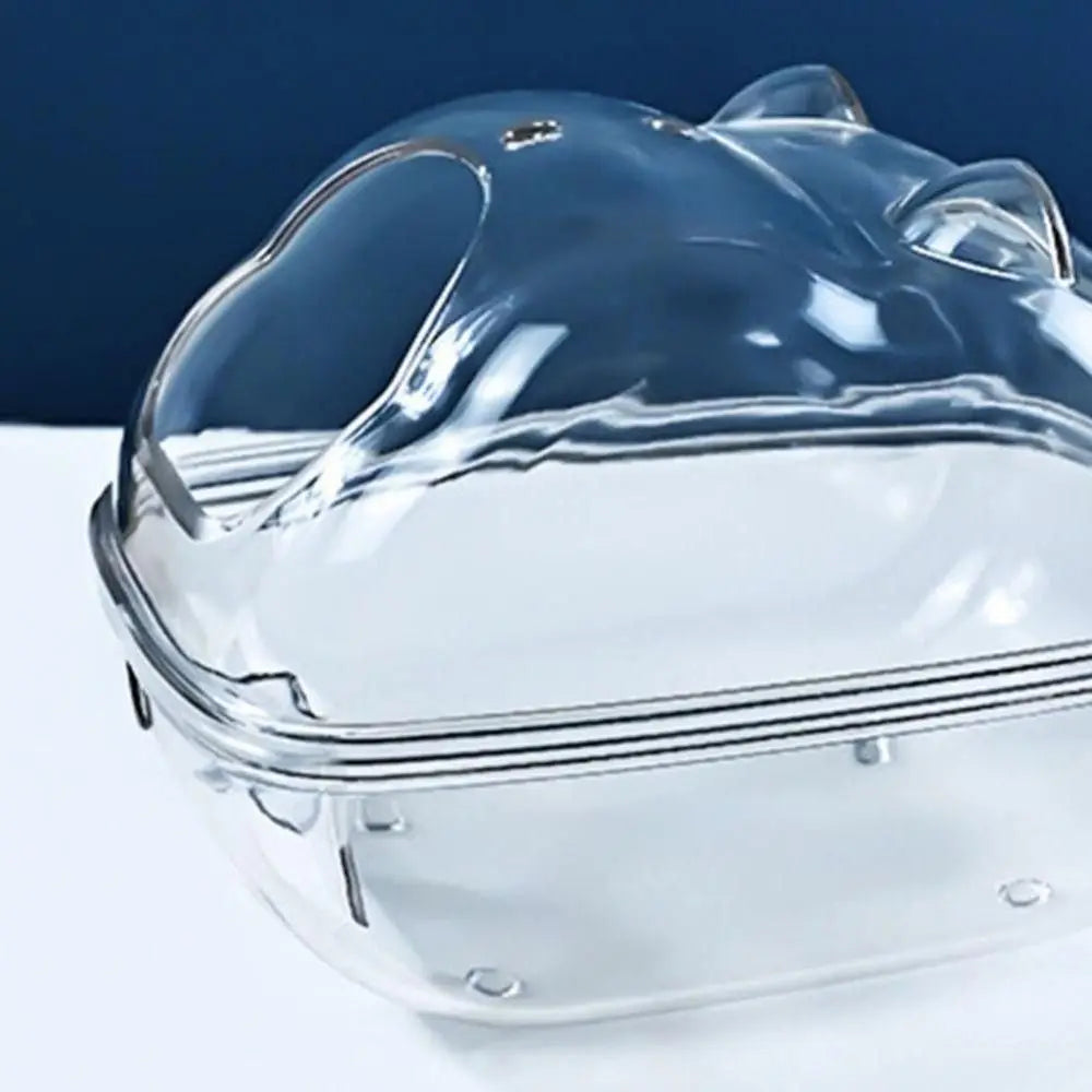 Transparent Hamster Sand Bath House