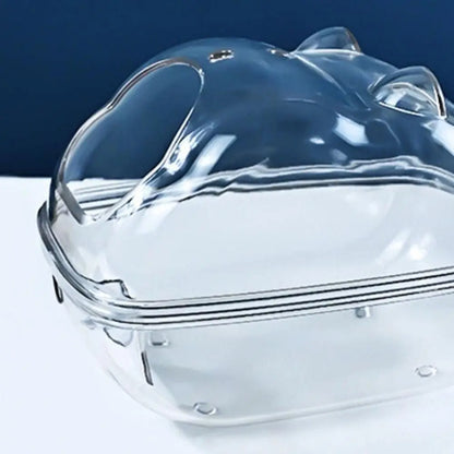 Transparent Hamster Sand Bath House