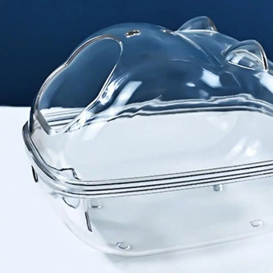 Transparent Hamster Sand Bath House